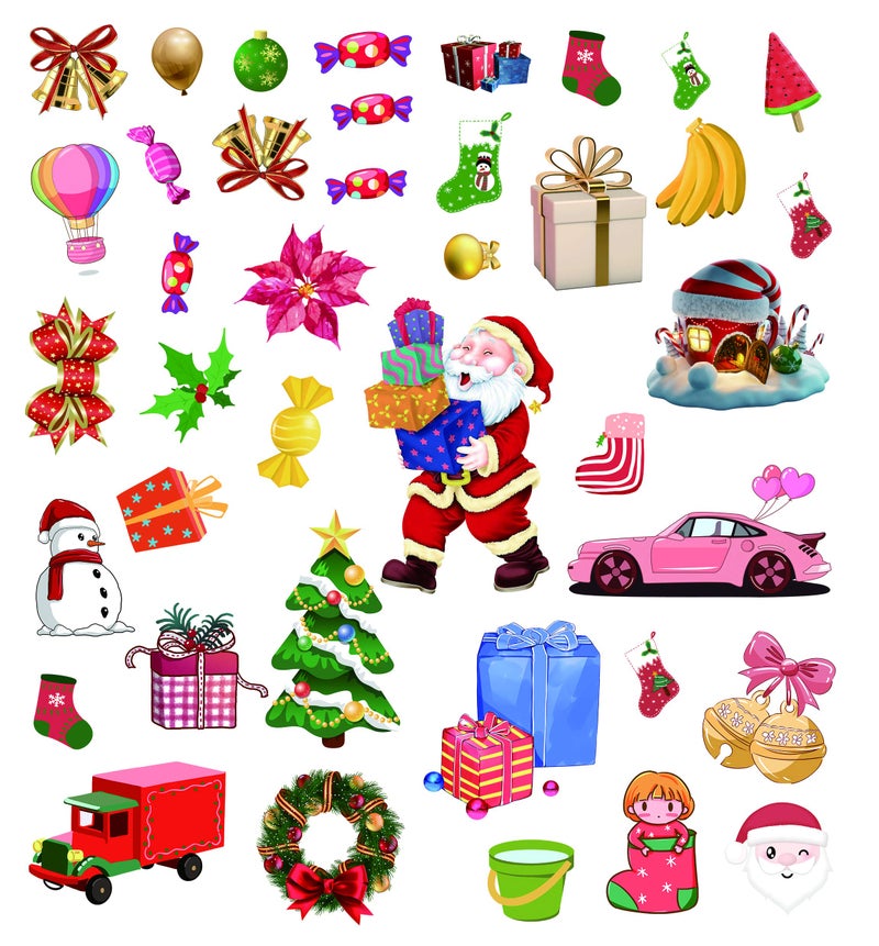 Dream Loom Puffy Sticker Play Set, Creative Toy with Double-Sided Printing 4 Kinds of Christmas Folding Scenes, 110 Reusable Xmas Puffy Stickers (Multicolor) - Image 5